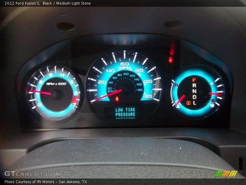 Black / Medium Light Stone 2012 Ford Fusion S