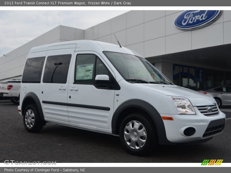 Frozen White / Dark Gray 2013 Ford Transit Connect XLT Premium Wagon
