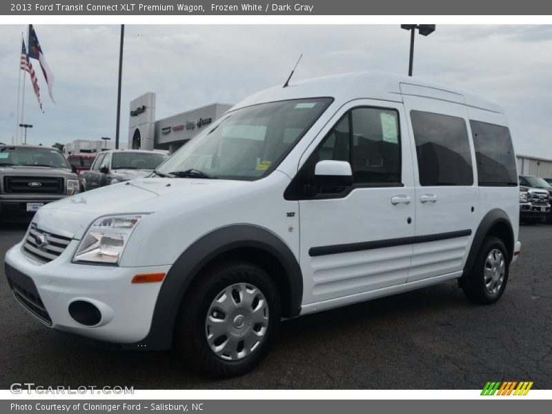 Frozen White / Dark Gray 2013 Ford Transit Connect XLT Premium Wagon