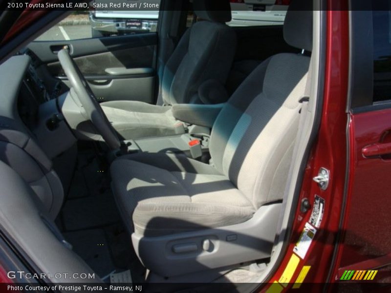 Salsa Red Pearl / Stone 2010 Toyota Sienna LE AWD
