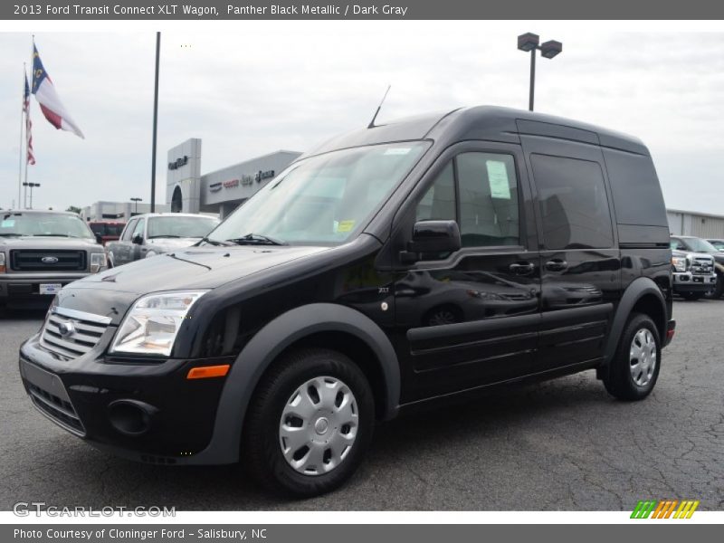 Panther Black Metallic / Dark Gray 2013 Ford Transit Connect XLT Wagon