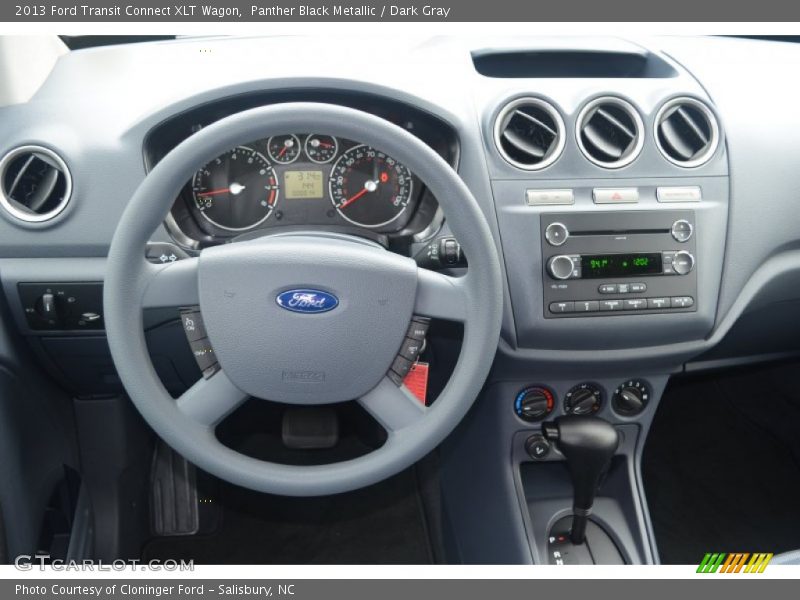 Panther Black Metallic / Dark Gray 2013 Ford Transit Connect XLT Wagon