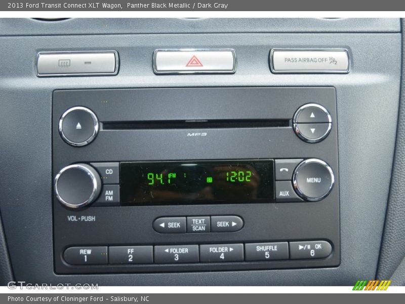 Panther Black Metallic / Dark Gray 2013 Ford Transit Connect XLT Wagon