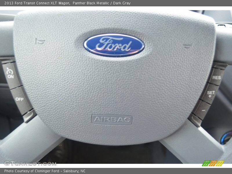 Panther Black Metallic / Dark Gray 2013 Ford Transit Connect XLT Wagon