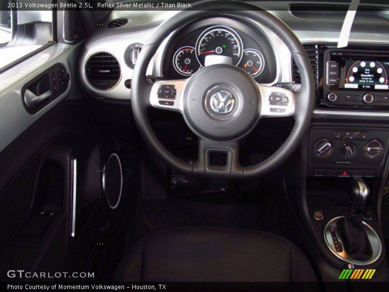 Reflex Silver Metallic / Titan Black 2013 Volkswagen Beetle 2.5L
