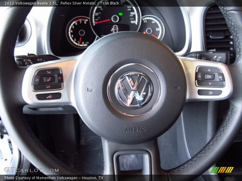 Reflex Silver Metallic / Titan Black 2013 Volkswagen Beetle 2.5L