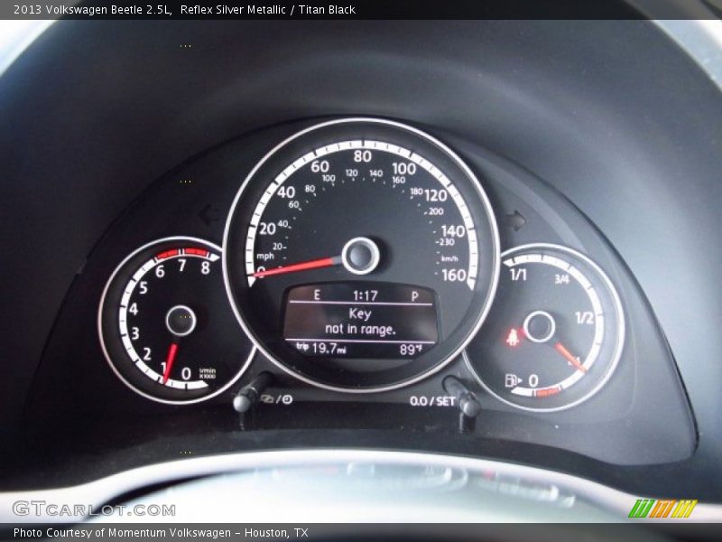 Reflex Silver Metallic / Titan Black 2013 Volkswagen Beetle 2.5L