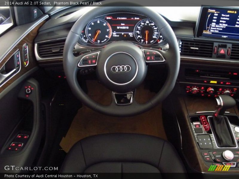 Phantom Black Pearl / Black 2014 Audi A6 2.0T Sedan