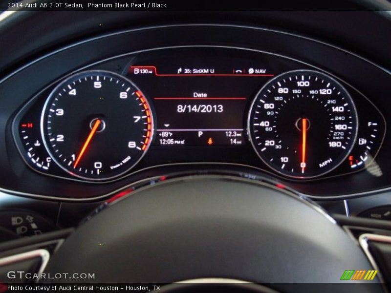 Phantom Black Pearl / Black 2014 Audi A6 2.0T Sedan