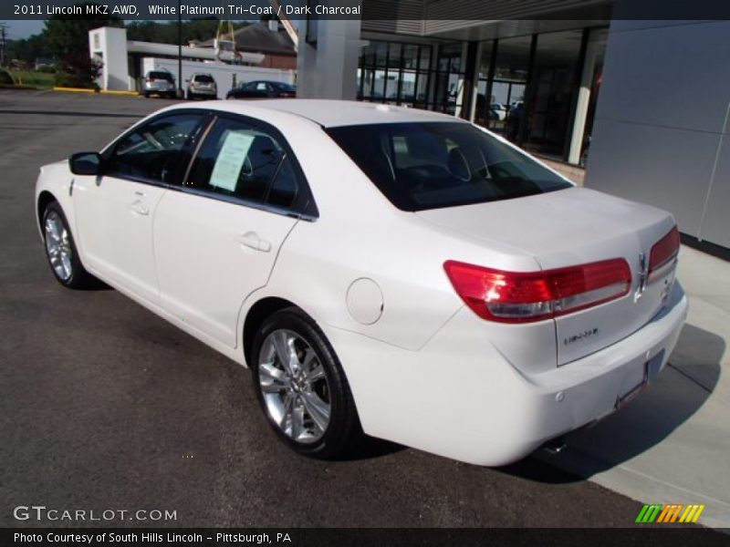 White Platinum Tri-Coat / Dark Charcoal 2011 Lincoln MKZ AWD