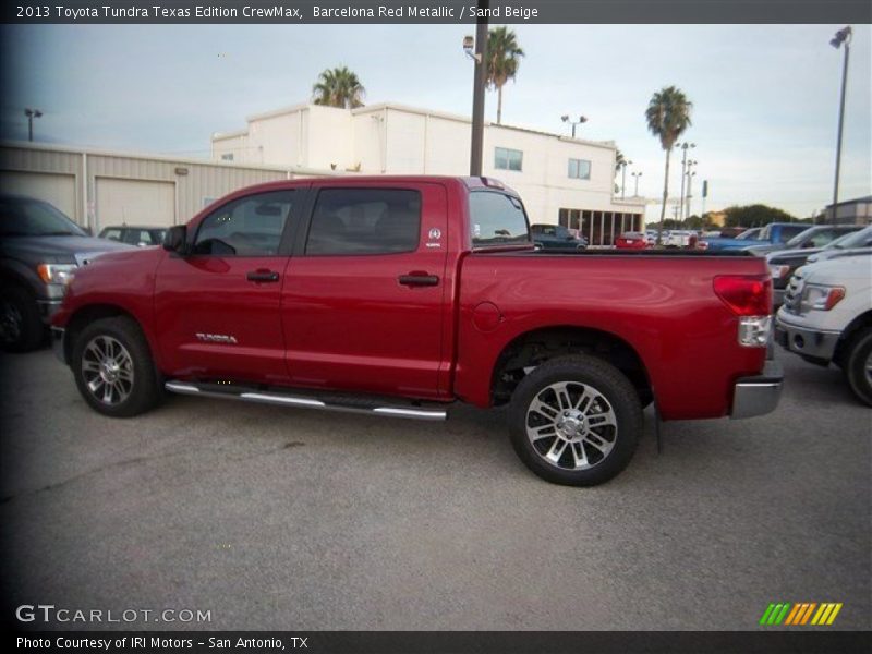 Barcelona Red Metallic / Sand Beige 2013 Toyota Tundra Texas Edition CrewMax