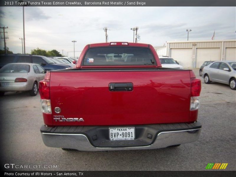 Barcelona Red Metallic / Sand Beige 2013 Toyota Tundra Texas Edition CrewMax