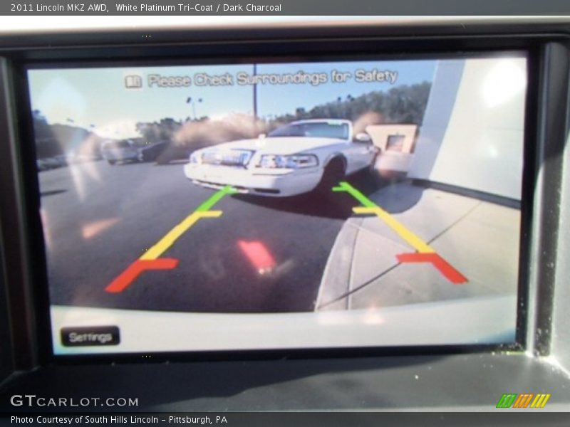 White Platinum Tri-Coat / Dark Charcoal 2011 Lincoln MKZ AWD