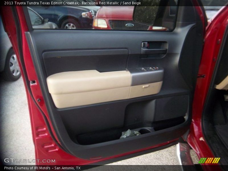 Barcelona Red Metallic / Sand Beige 2013 Toyota Tundra Texas Edition CrewMax