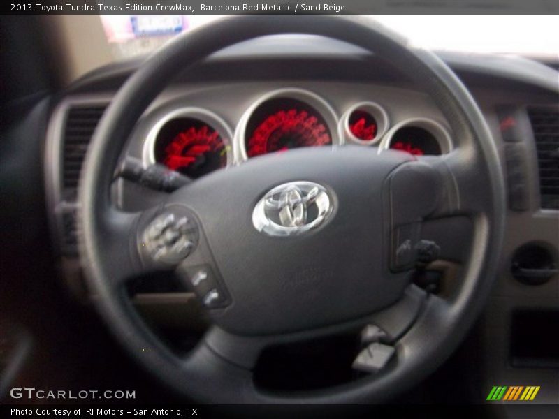 Barcelona Red Metallic / Sand Beige 2013 Toyota Tundra Texas Edition CrewMax