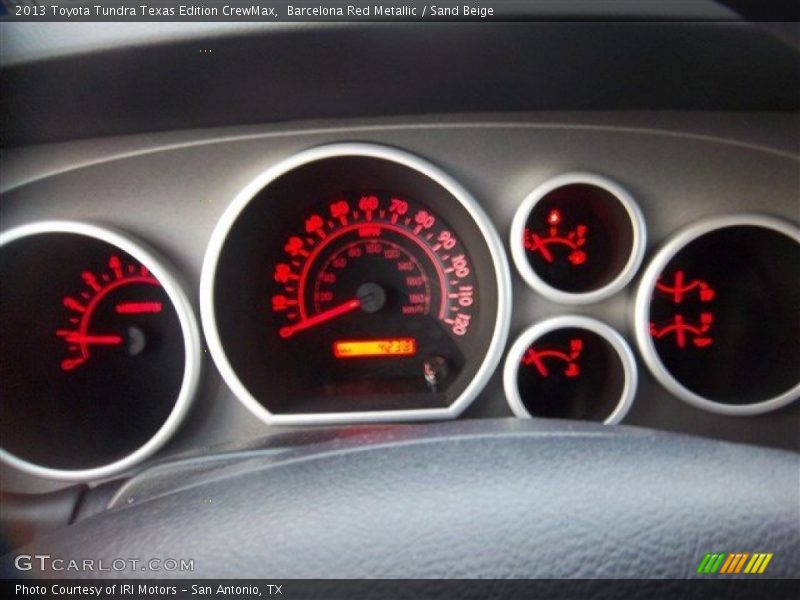 Barcelona Red Metallic / Sand Beige 2013 Toyota Tundra Texas Edition CrewMax