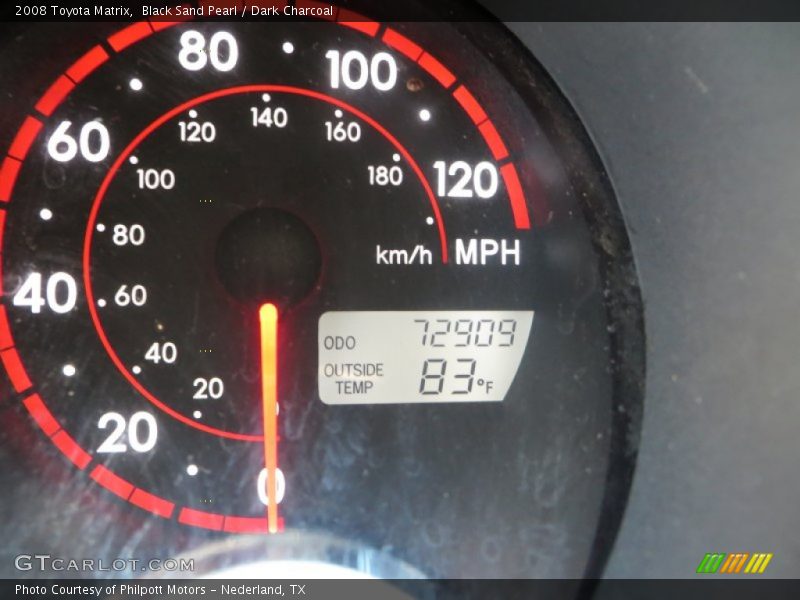 Black Sand Pearl / Dark Charcoal 2008 Toyota Matrix