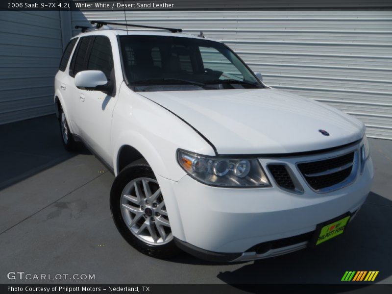Winter White / Desert Sand Leather 2006 Saab 9-7X 4.2i