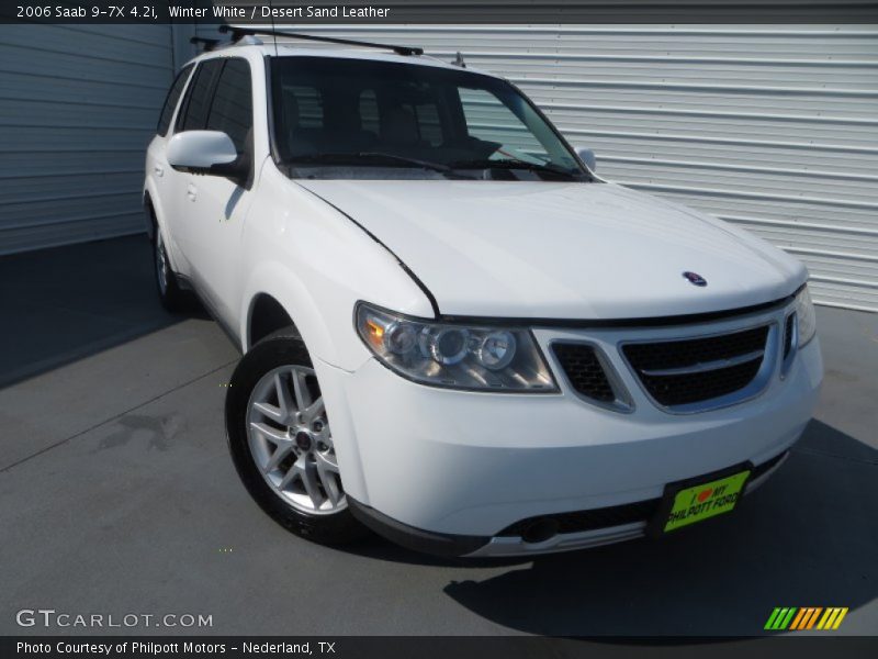 Winter White / Desert Sand Leather 2006 Saab 9-7X 4.2i
