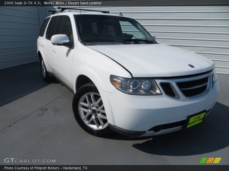 Winter White / Desert Sand Leather 2006 Saab 9-7X 4.2i