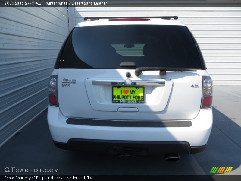 Winter White / Desert Sand Leather 2006 Saab 9-7X 4.2i