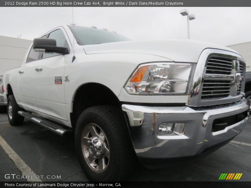 Bright White / Dark Slate/Medium Graystone 2012 Dodge Ram 2500 HD Big Horn Crew Cab 4x4