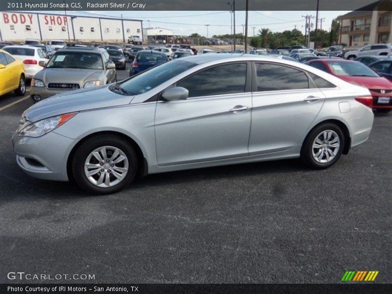 Radiant Silver / Gray 2011 Hyundai Sonata GLS