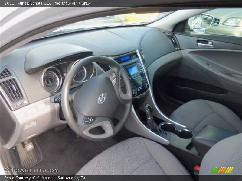 Radiant Silver / Gray 2011 Hyundai Sonata GLS