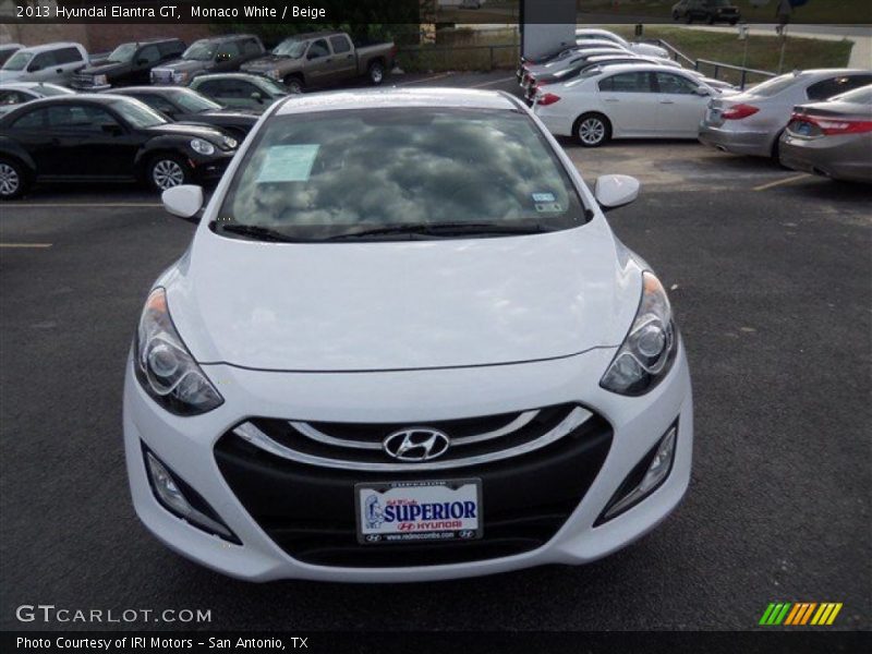 Monaco White / Beige 2013 Hyundai Elantra GT