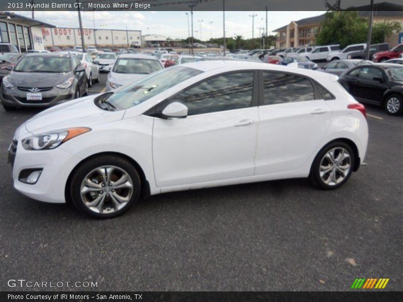 Monaco White / Beige 2013 Hyundai Elantra GT