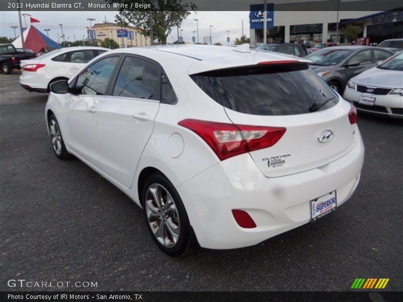 Monaco White / Beige 2013 Hyundai Elantra GT