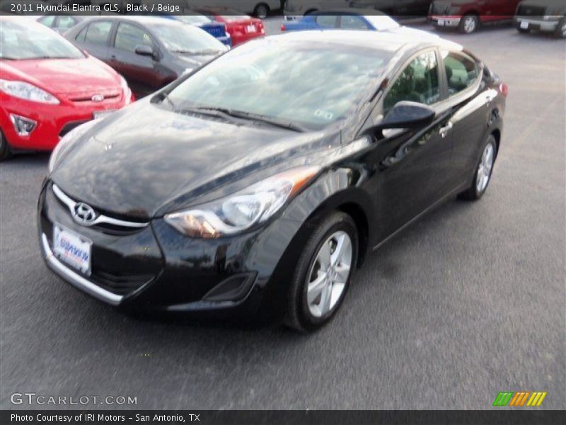Black / Beige 2011 Hyundai Elantra GLS