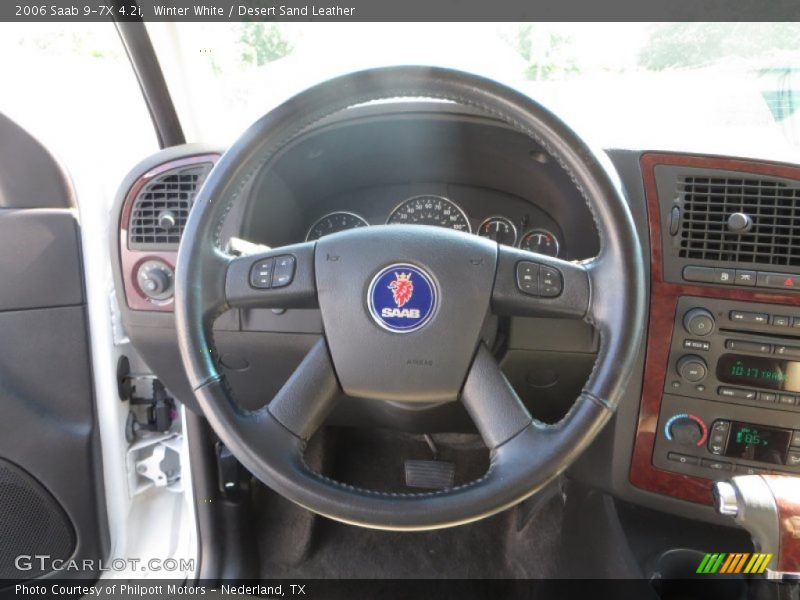 Winter White / Desert Sand Leather 2006 Saab 9-7X 4.2i