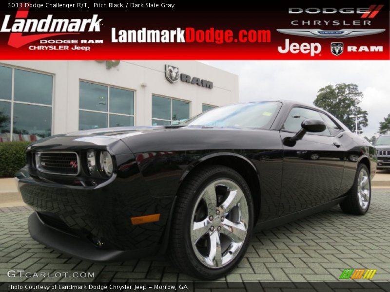 Pitch Black / Dark Slate Gray 2013 Dodge Challenger R/T