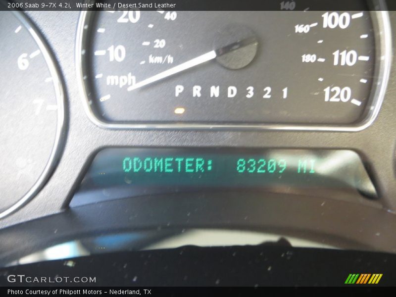 Winter White / Desert Sand Leather 2006 Saab 9-7X 4.2i