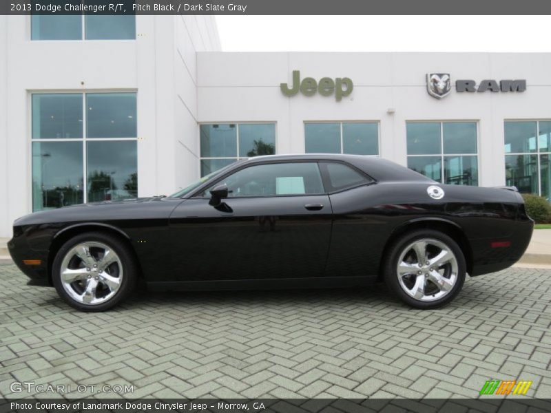 Pitch Black / Dark Slate Gray 2013 Dodge Challenger R/T