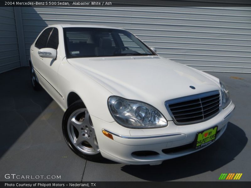 Alabaster White / Ash 2004 Mercedes-Benz S 500 Sedan