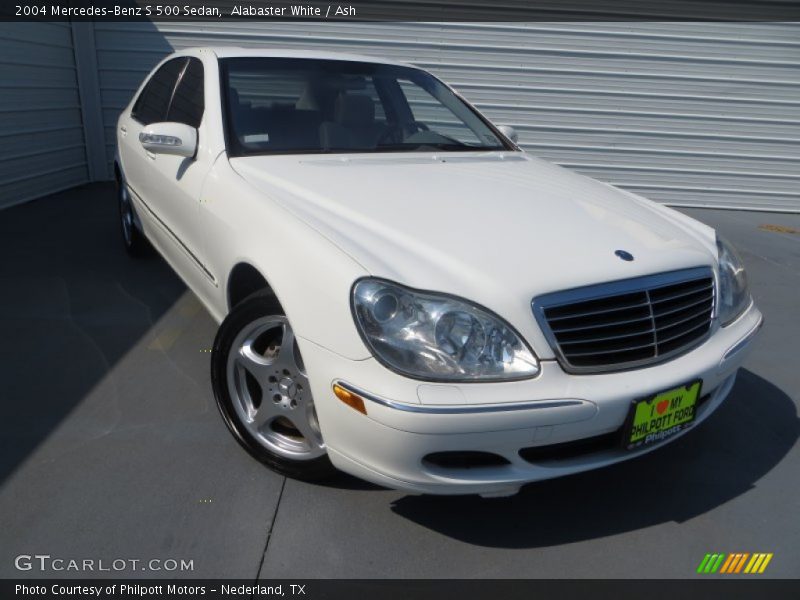 Alabaster White / Ash 2004 Mercedes-Benz S 500 Sedan