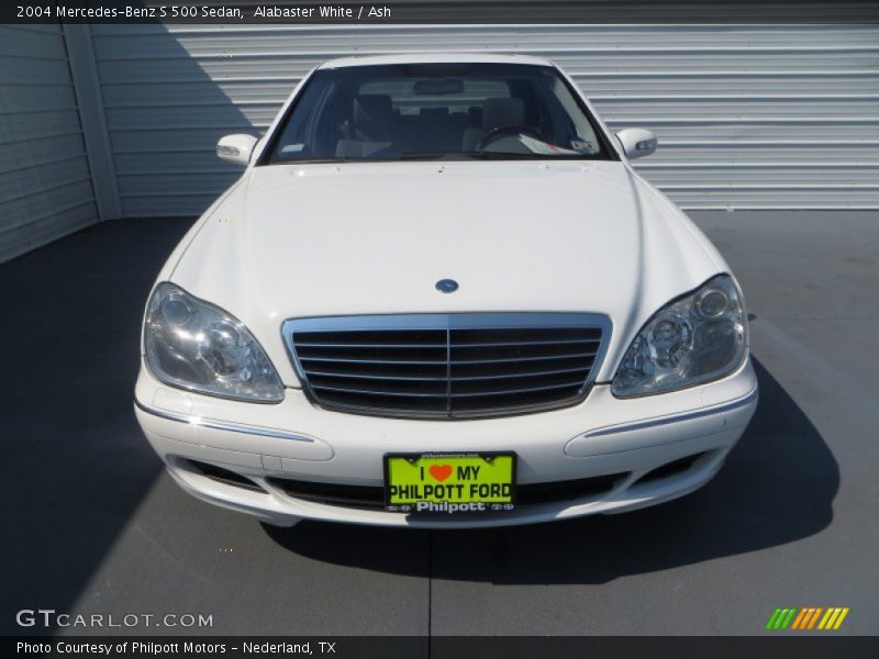 Alabaster White / Ash 2004 Mercedes-Benz S 500 Sedan