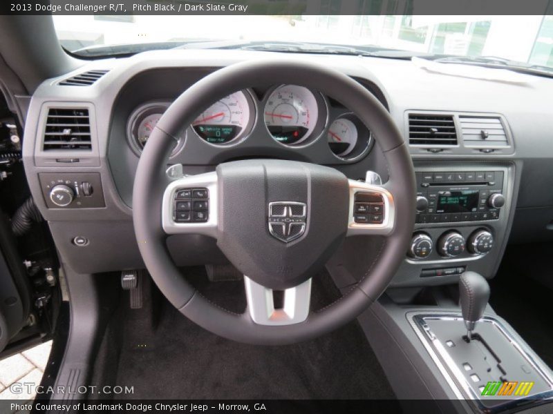 Pitch Black / Dark Slate Gray 2013 Dodge Challenger R/T