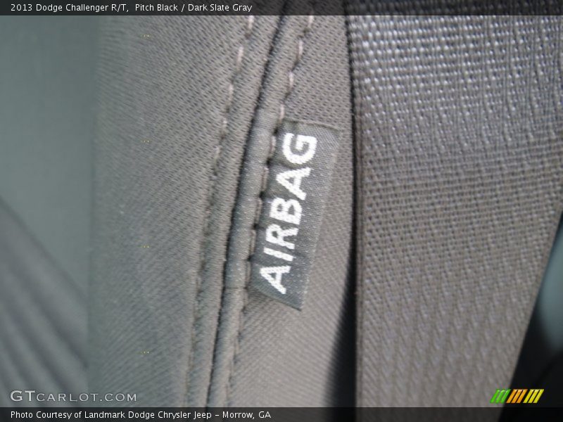 Pitch Black / Dark Slate Gray 2013 Dodge Challenger R/T