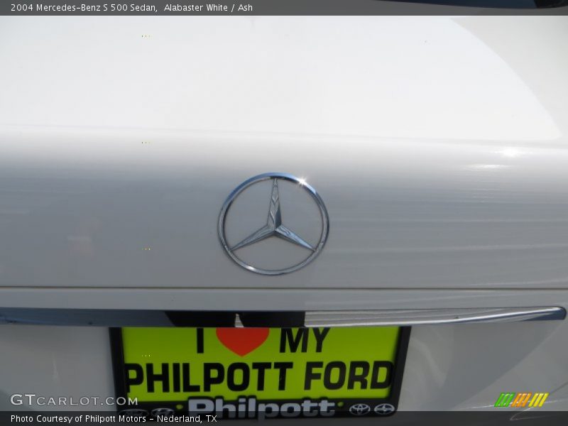 Alabaster White / Ash 2004 Mercedes-Benz S 500 Sedan