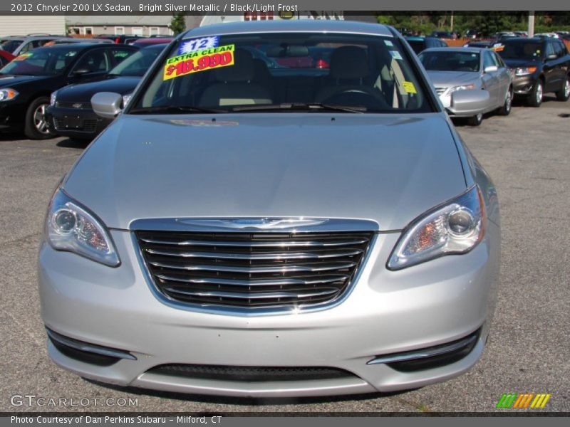 Bright Silver Metallic / Black/Light Frost 2012 Chrysler 200 LX Sedan