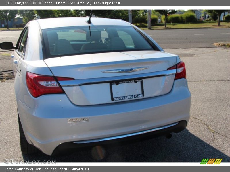 Bright Silver Metallic / Black/Light Frost 2012 Chrysler 200 LX Sedan