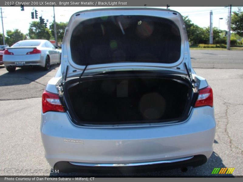 Bright Silver Metallic / Black/Light Frost 2012 Chrysler 200 LX Sedan