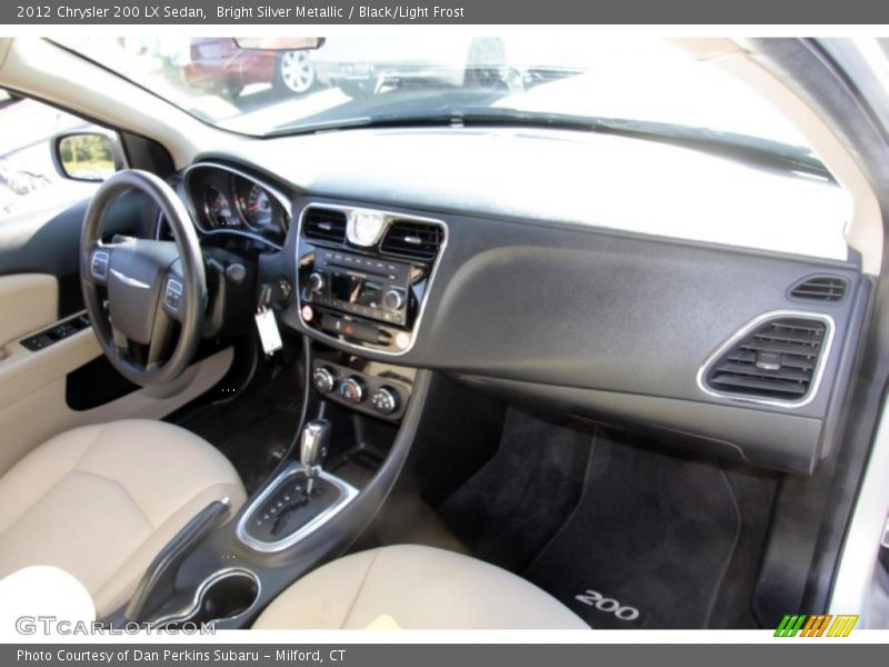 Bright Silver Metallic / Black/Light Frost 2012 Chrysler 200 LX Sedan