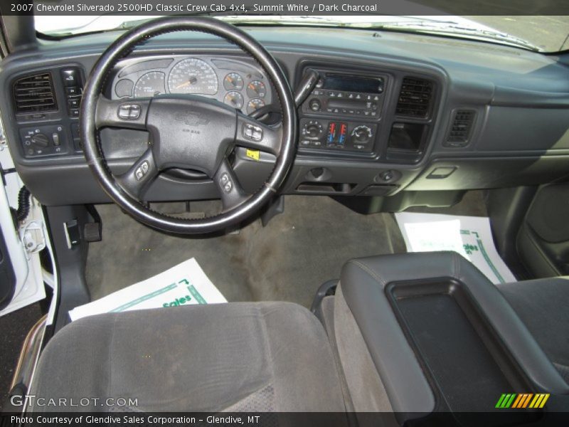 Summit White / Dark Charcoal 2007 Chevrolet Silverado 2500HD Classic Crew Cab 4x4