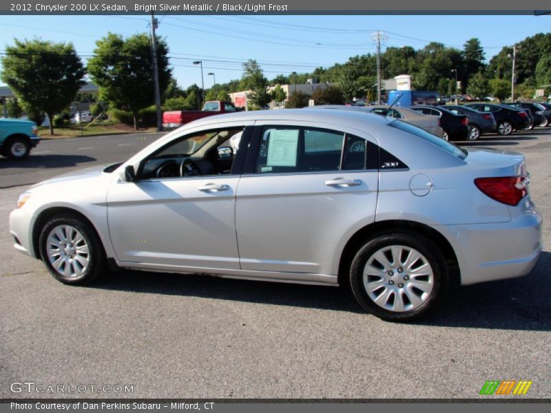 Bright Silver Metallic / Black/Light Frost 2012 Chrysler 200 LX Sedan