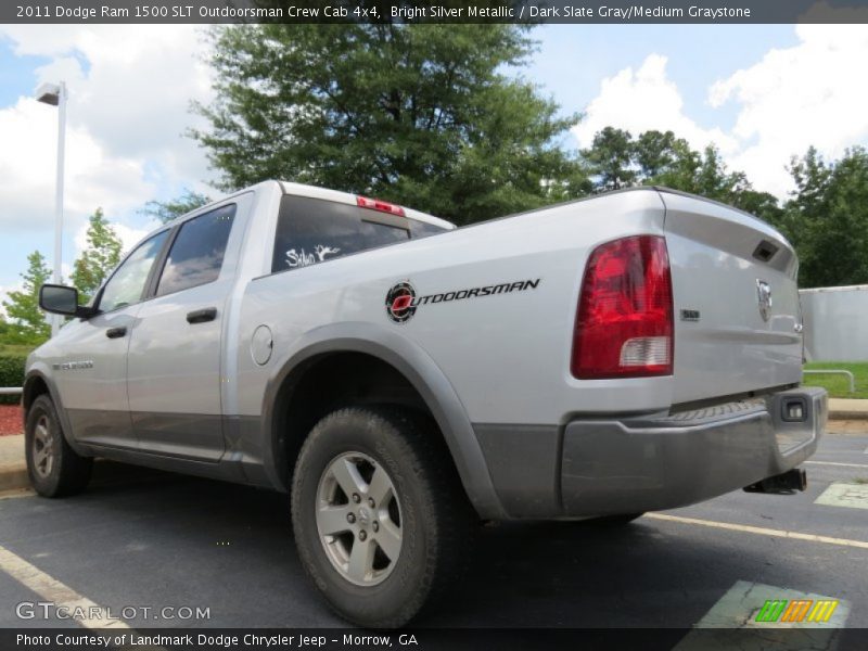 Bright Silver Metallic / Dark Slate Gray/Medium Graystone 2011 Dodge Ram 1500 SLT Outdoorsman Crew Cab 4x4