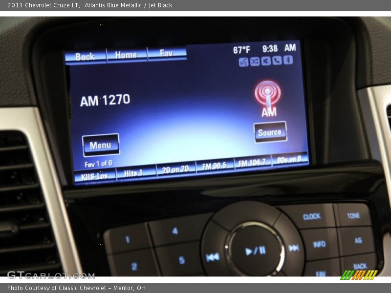 Atlantis Blue Metallic / Jet Black 2013 Chevrolet Cruze LT